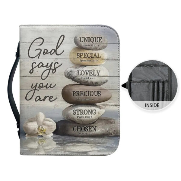 Christianartbag Bible Cover, GOD Says You Are Bible Cover, Personalized Bible Cover, Lion Cross Christ Bible Cover, Christian Gifts, CAB02101123. - Christian Art Bag