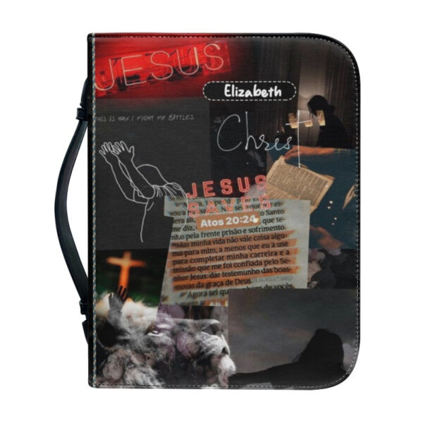 Christianartbag Bible Cover, My Bible Affirmations Personalized Bible Cover, Personalized Bible Cover, Black Red Bible Cover, Christmas Gift, CABBBCV05160823. - Christian Art Bag