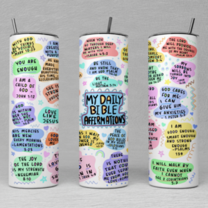 Christianartbag Skinny Tumbler, Daily Bible Verse Skinny Tumbler, Skinny Tumbler Christian Bible Verse, Drinkware Christian. CAB01130823 - Christian Art Bag