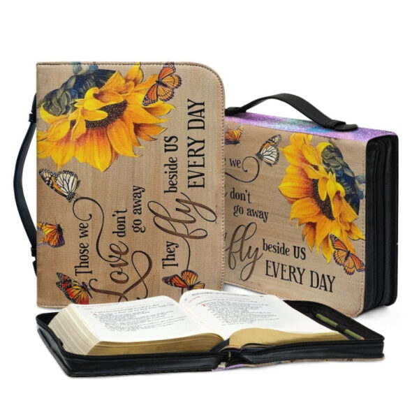 Christianartbag Bible Cover, Sunflower Bible Cover, Personalized Bible Cover, Butterfly Bible Cover, Christian Gifts, CAB06021123. - Christian Art Bag