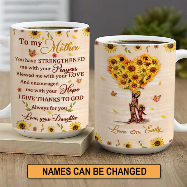 Christianartbag Drinkware, To My Mother You Have Strengthened, Personalized Mug, Tumbler, Personalized Gift for Mom. - Christian Art Bag