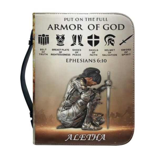 Christianartbag Bible Cover, Put On The Full Armor Of God Bible Cover, Personalized Bible Cover, Gifts For Women, Christmas Gift, CABBBCV01150823. - Christian Art Bag