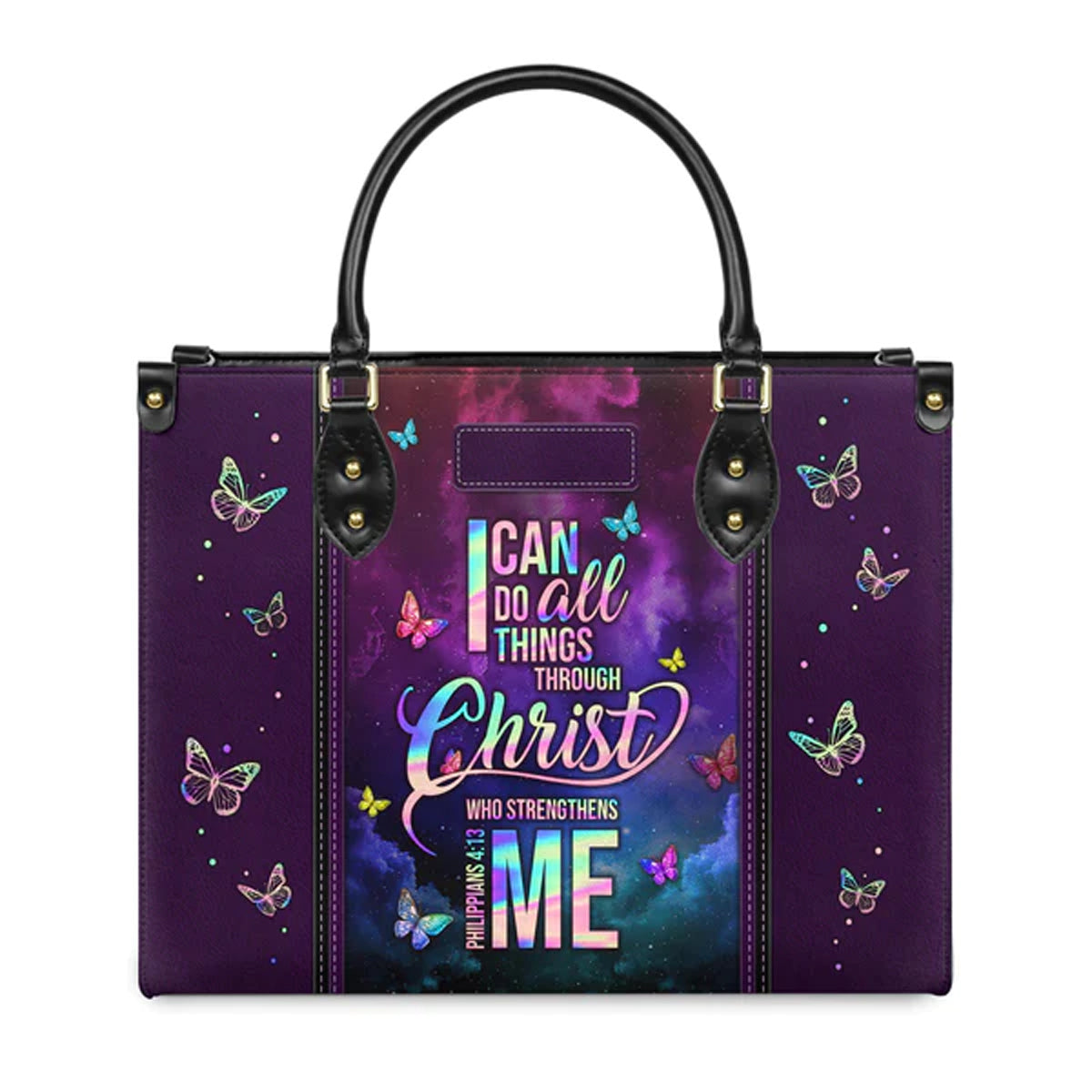 Christianart Designer Handbags, I Can Do All Things Through Christ Philippians 4:13, Personalized Gifts, Gifts for Women, Christmas Gift. - Christian Art Bag