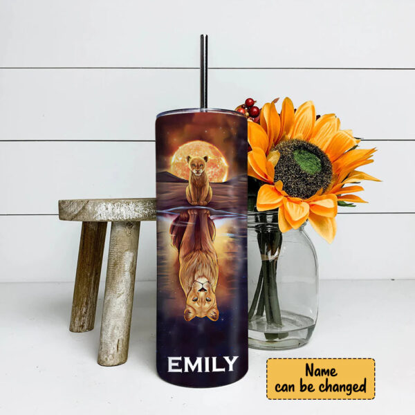 Christianartbag Skinny Tumbler, Walk By Faith Even When You Cannot See, Skinny Tumbler Christian Bible Verse, Personalized Tumbler. - Christian Art Bag