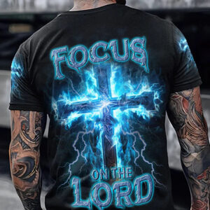 Christianartbag 3D T-Shirt For Men, Focus On The Lord Men's All Over Print Shirt, Christian T-Shirt, Christian 3D T-Shirt, Unisex T-Shirt. - Christian Art Bag