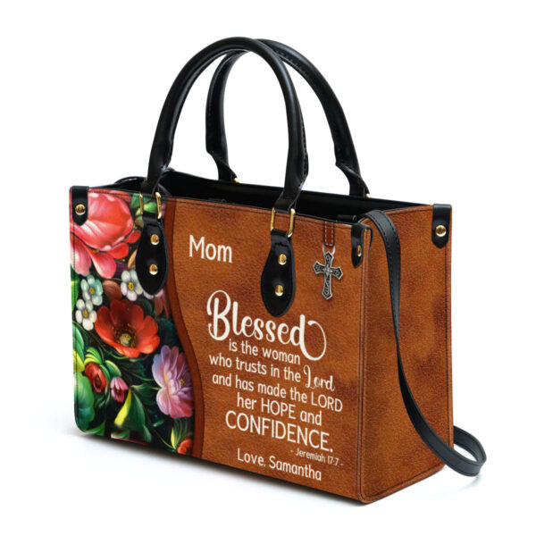 Christianart Handbag, Blessed Is The Woman Who Trusts In The Lord, Personalized Gifts, Gifts for Women. - Christian Art Bag