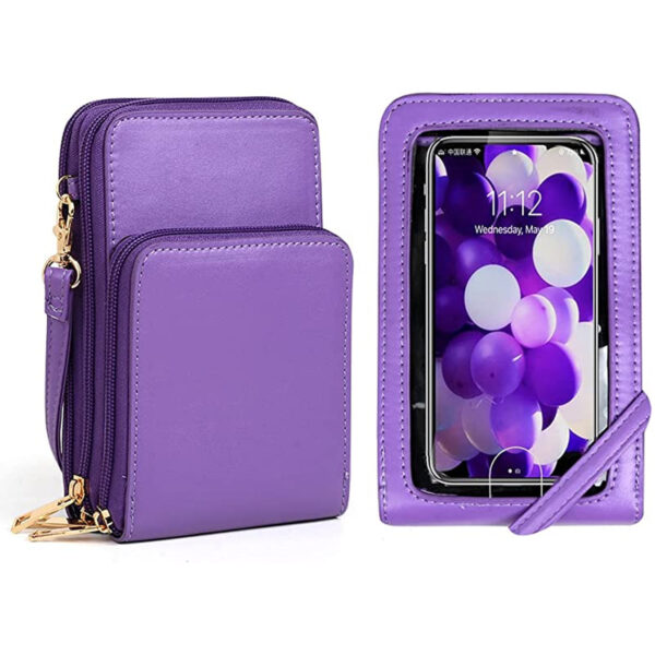 HPSP Personalized Touch Screen Phone Bag Crossbody Bags Women RFID Multifunctional Shoulder Wallet Mini Women's Bag Mobile Wallet Card Holder New - Christian Art Bag