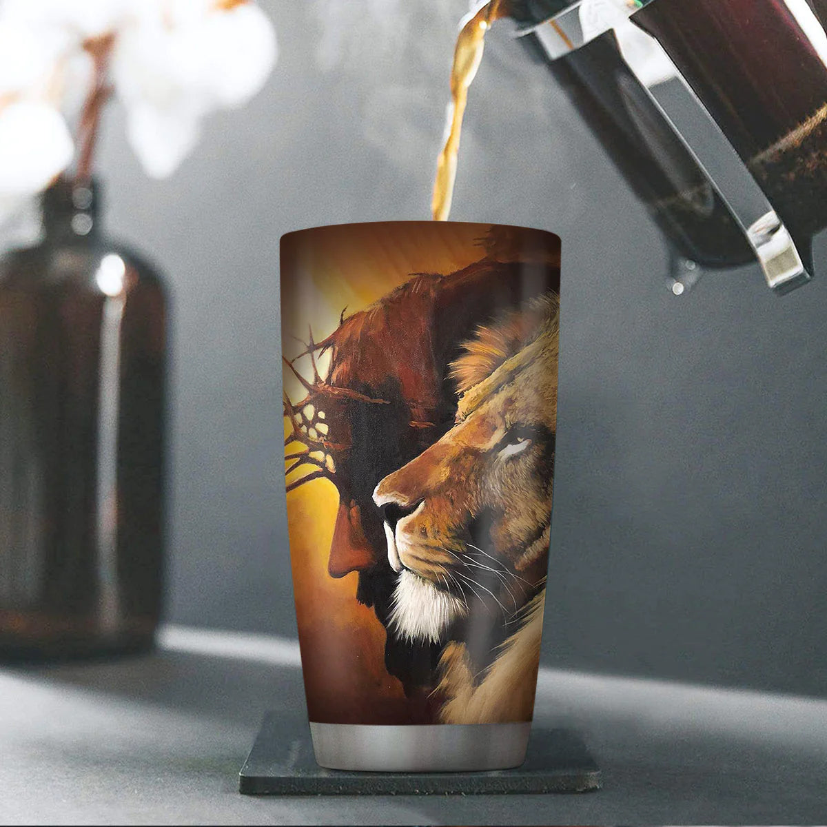 Christianartbag Drinkware, There Is Power In The Name Of Jesus, Personalized Mug, Tumbler, Christmas Gift. - Christian Art Bag