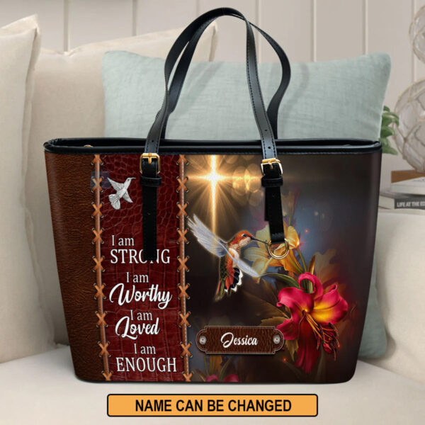 Christianart Handbag, Personalized Bags, I Am Enough, Personalized Gifts, Gifts for Women, Holiday Gift. - Christian Art Bag