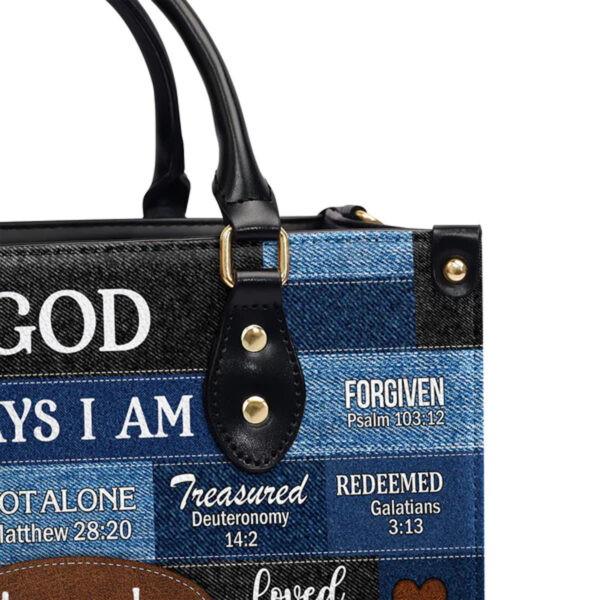 Christianartbag Handbags, God Says I Am Strong Leather Bags, Personalized Bags, Gifts for Women, Christmas Gift, CABLTB01300723. - Christian Art Bag