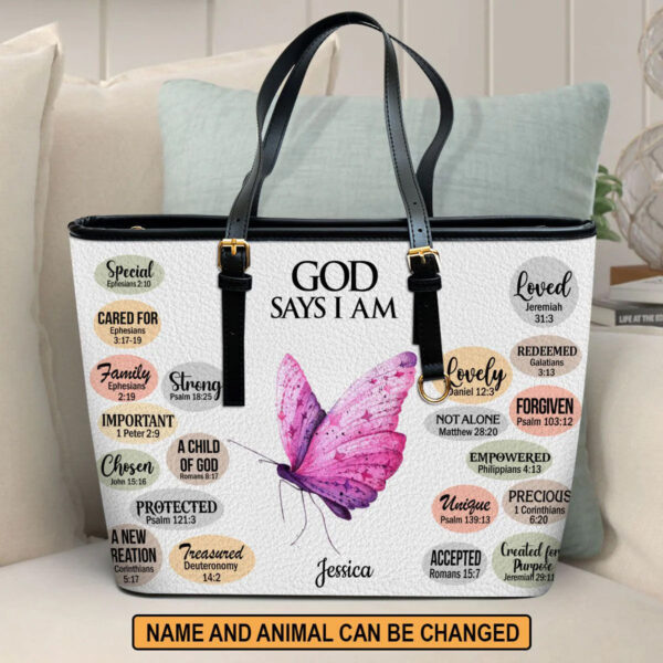 Christianart Handbag, GOD Say IM, Personalized Gifts, Gifts for Women, Christmas Gift. - Christian Art Bag