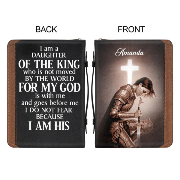 Christianart Bible Cover, I Am A Daughter Of The King, Personalized Gifts for Pastor, Gifts For Women, Gifts For Men. - Christian Art Bag