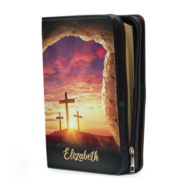 Christianart Bible Cover, Because He Lives, I Can Face Tomorrow, Personalized Gifts for Pastor, Gifts For Women, Gifts For Men. - Christian Art Bag