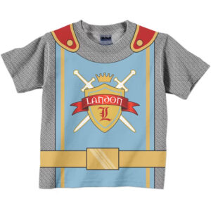 Personalized Night Shirt, Boys Medieval Knight Birthday Shirt, Boys Knight in Shining Armor T-Shirt, Prince Birthday Shirt, Knight Costume - Christian Art Bag