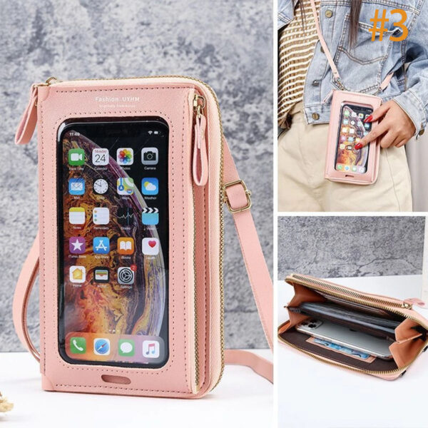 HPSP Personalized Touch Screen Phone Bag Crossbody Bags Women RFID Multifunctional Shoulder Wallet Mini Women's Bag Mobile Wallet Card Holder New - Christian Art Bag