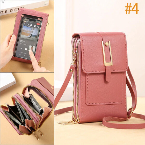 HPSP Personalized Touch Screen Phone Bag Crossbody Bags Women RFID Multifunctional Shoulder Wallet Mini Women's Bag Mobile Wallet Card Holder New - Christian Art Bag