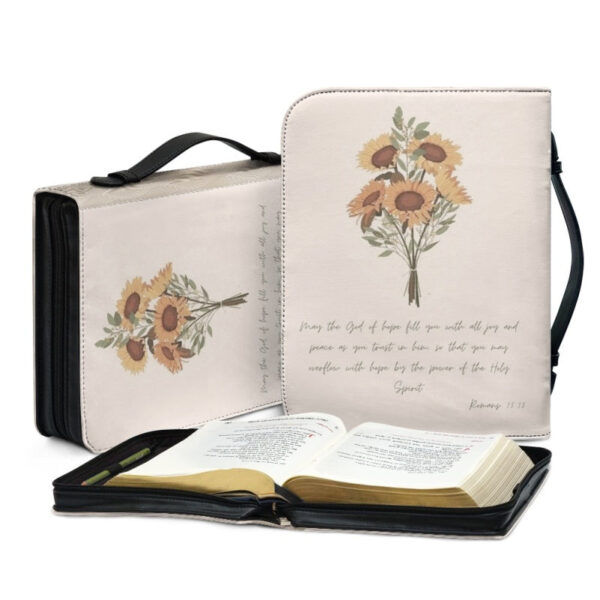 Christianartbag Bible Cover, Daily Flower Bible Cover, Personalized Bible Cover, Flower Bible Cover, Christian Gifts, CAB01101123. - Christian Art Bag