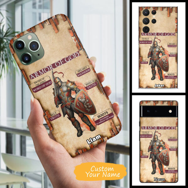 Christianartbag Phone Case, ARMOR OF GOD, Personalized Phone Case, Christian Phone Case,  Jesus Phone Case,  Bible Verse Phone Case. - Christian Art Bag