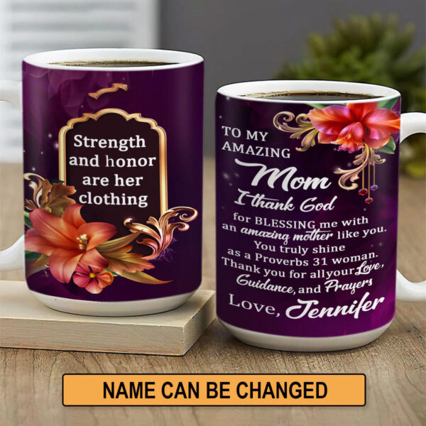 Christianartbag Drinkware, To My Amazing Mom, Personalized Mug, Tumbler, Personalized Gift for Mom. - Christian Art Bag