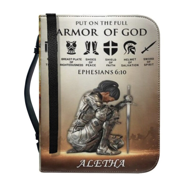 Christianartbag Bible Cover, Put On The Full Armor Of God Bible Cover, Personalized Bible Cover, Gifts For Women, Christmas Gift, CABBBCV01150823. - Christian Art Bag