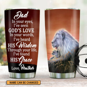 Christianartbag Drinkware, Dad In Your Eyes, Personalized Mug, Tumbler, Personalized Gift. - Christian Art Bag