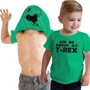 HPSP Shirt, Custom Birthday Shirt, Ask Me About My T Rex Flip T Shirt Kids Shirt Dinosaur Graphic Tee kids Clothes Fashion Funny Kids Boys Toddler shirt. - Christian Art Bag