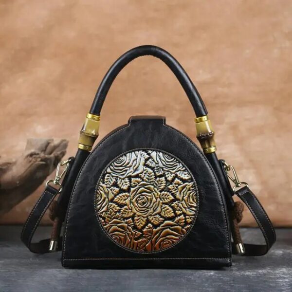 Christianartbag Handmade Leather Bag, Retro Women Bag Handmade Embossed Handbag For Women High Quality Leather Shoulder Bag Ladies Luxury Vintage Bags Female, CABHMB12141023 - Christian Art Bag