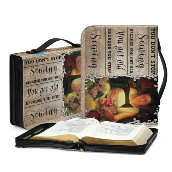 Christianartbag Bible Cover, Sewing Because Murder Is Wrong Bible Cover, Personalized Bible Cover, Sewing Bible Cover, Christian Gifts, CAB01281023. - Christian Art Bag