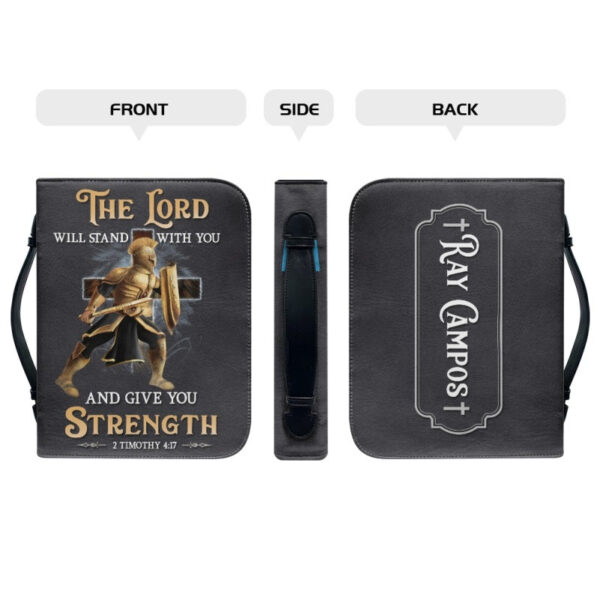 Christianartbag Bible Cover, The Lord Will Stand With You Bible Cover, Personalized Bible Cover, Warrior Lion Cross Bible Cover, Christian Gifts, CAB03251023. - Christian Art Bag