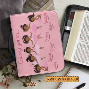 Christianartbag Bible Cover for Children, GOD Says I Am Bible Cover for Children, African Girls Ballet Dance Bible Cover, Personalized Bible Cover, Bible Cover For Kids, Christian Gifts for Kids, CABCK04191023 - Christian Art Bag