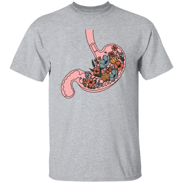 HPSP Anatomy Shirt, Floral Lover, Healing Shirt, Internists Shirt, Floral Stomach Anatomy Shirt, Unisex Shirt. - Christian Art Bag