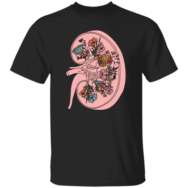 HPSP Anatomy Shirt, Floral Lover, Healing Shirt, Internists Shirt, Floral Kidney Anatomy Shirt, Unisex Shirt. - Christian Art Bag