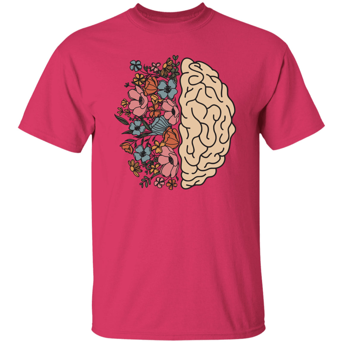 HPSP Anatomy Shirt, Floral Lover, Floral Brain Anatomy Shirt, Healing Shirt, Internists Shirt, Unisex Shirt. - Christian Art Bag