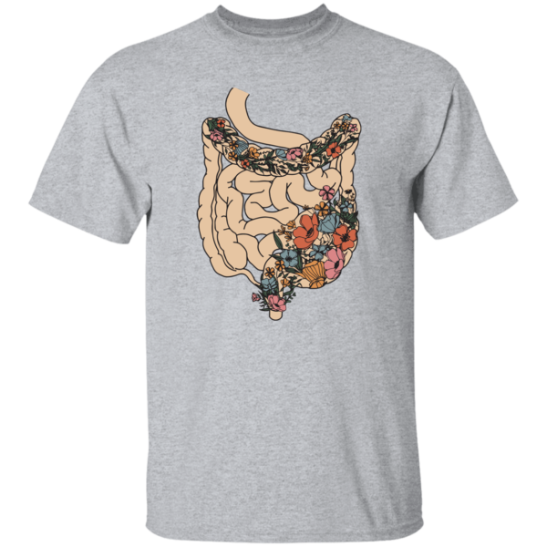 HPSP Anatomy Shirt, Floral Lover, Healing Shirt, Internists Shirt, Floral Intestines Anatomy Shirt, Unisex Shirt. - Christian Art Bag