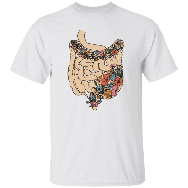 HPSP Anatomy Shirt, Floral Lover, Healing Shirt, Internists Shirt, Floral Intestines Anatomy Shirt, Unisex Shirt. - Christian Art Bag