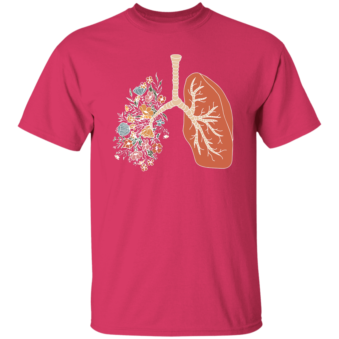 HPSP Anatomy Shirt, Floral Lover, Floral Lungs Anatomy Shirt, Healing Shirt, Internists Shirt, Unisex Shirt. - Christian Art Bag