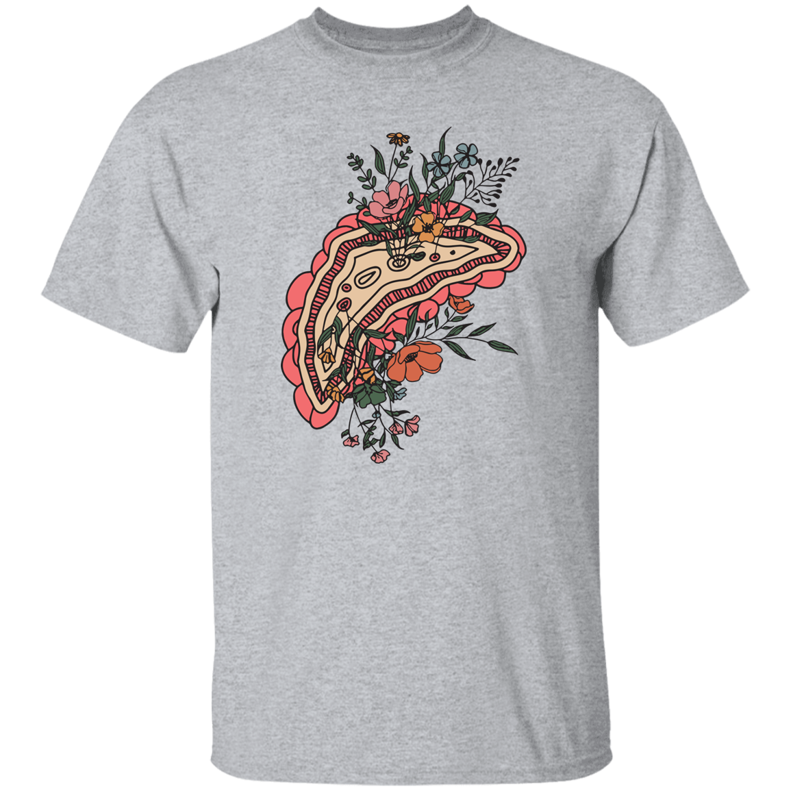 HPSP Anatomy Shirt, Floral Lover, Healing Shirt, Internists Shirt, Unisex Shirt. - Christian Art Bag