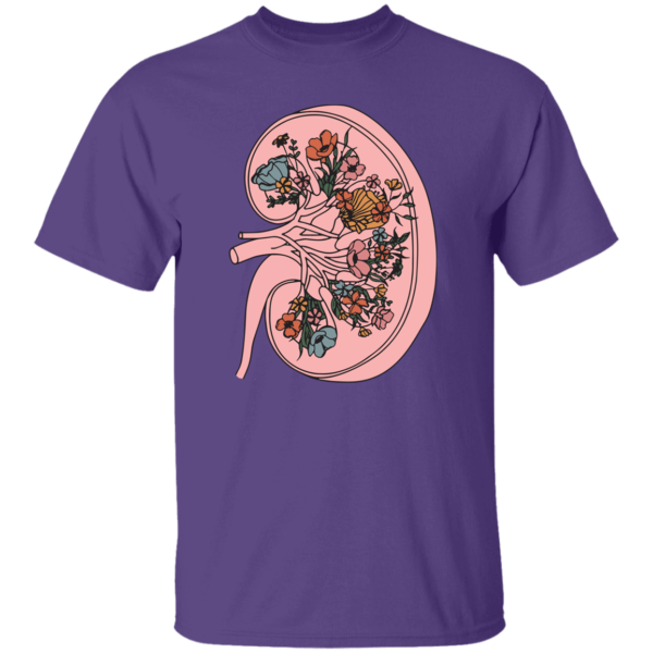 HPSP Anatomy Shirt, Floral Lover, Healing Shirt, Internists Shirt, Floral Kidney Anatomy Shirt, Unisex Shirt. - Christian Art Bag