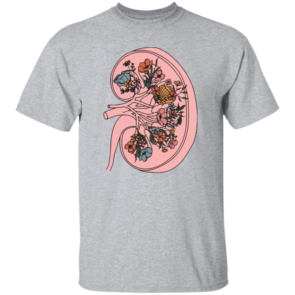 HPSP Anatomy Shirt, Floral Lover, Healing Shirt, Internists Shirt, Floral Kidney Anatomy Shirt, Unisex Shirt. - Christian Art Bag