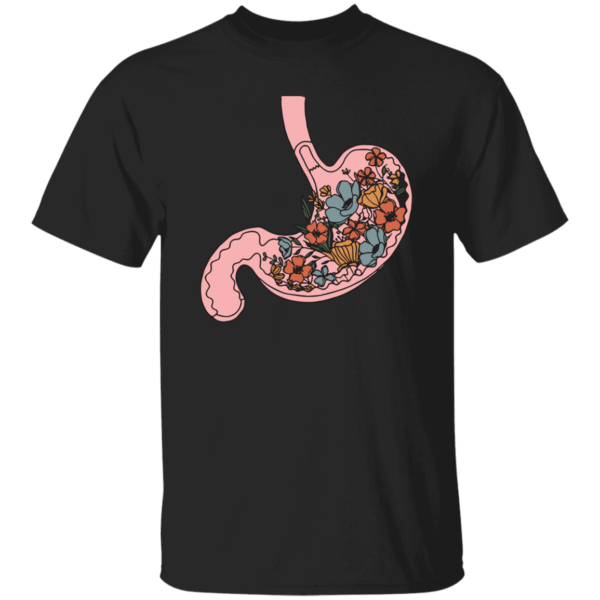 HPSP Anatomy Shirt, Floral Lover, Healing Shirt, Internists Shirt, Floral Stomach Anatomy Shirt, Unisex Shirt. - Christian Art Bag