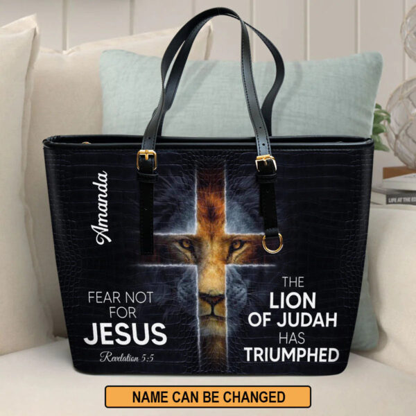 Christianartbag Handbag, The Lion Of Judah Has Triumphed Leather Handbag, Personalized Gifts, Gifts for Women, Christmas Gift. - Christian Art Bag