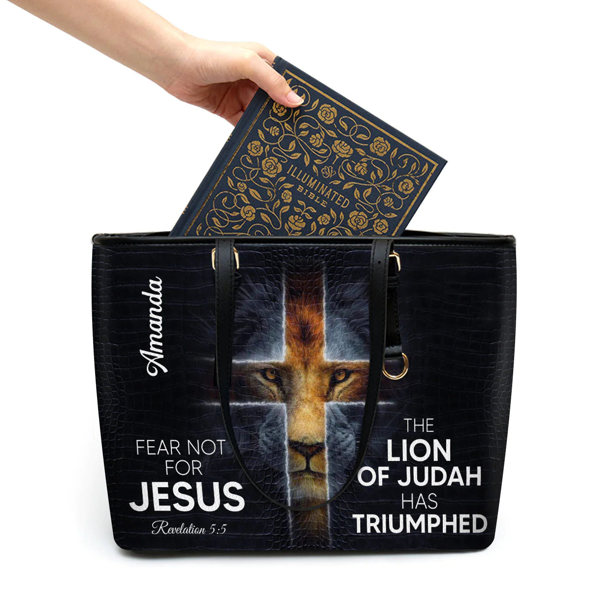 Christianartbag Handbag, The Lion Of Judah Has Triumphed Leather Handbag, Personalized Gifts, Gifts for Women, Christmas Gift. - Christian Art Bag