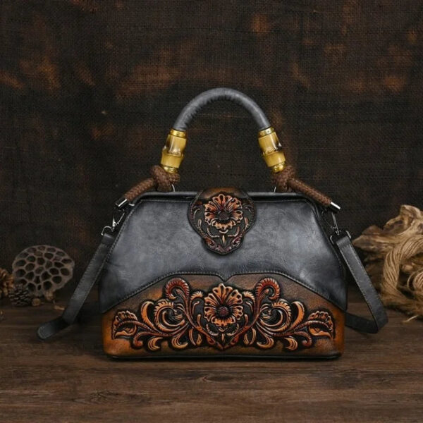 Christianartbag Handmade Leather Bag, Luxury Handbags For Women Leather Shoulder Bags New Vintage Carved Ladies Hand Bags Designer Luxury Bag, CABHMB04141023 - Christian Art Bag