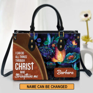 Christianartbag Handbags, I Can Do All Things Through Christ Leather Bags, Personalized Bags, Gifts for Women, Christmas Gift, CABLTB01300723. - Christian Art Bag