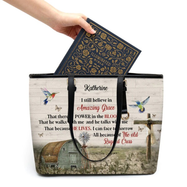 Christianart Handbag, I Still Believe In Amazing Grace, Personalized Gifts, Gifts for Women. - Christian Art Bag