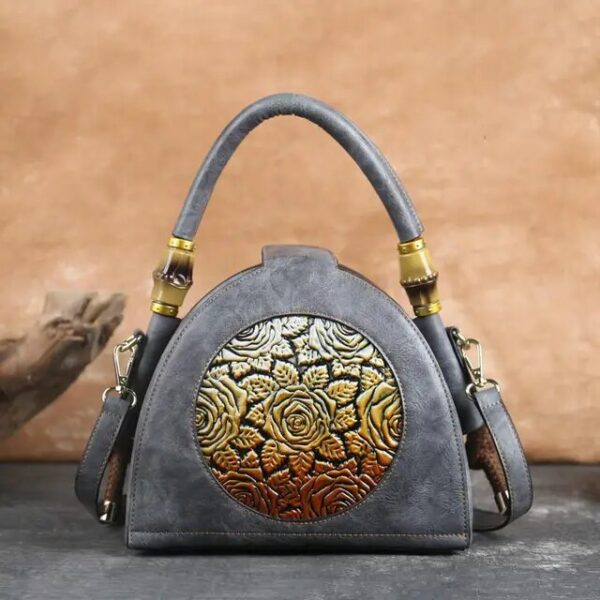 Christianartbag Handmade Leather Bag, Retro Women Bag Handmade Embossed Handbag For Women High Quality Leather Shoulder Bag Ladies Luxury Vintage Bags Female, CABHMB12141023 - Christian Art Bag