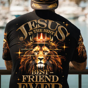 Christianartbag 3D T-Shirt For Men, Jesus Is The Best Lion Men's All Over Print Shirt, Christian T-Shirt, Christian 3D T-Shirt, Unisex T-Shirt. - Christian Art Bag