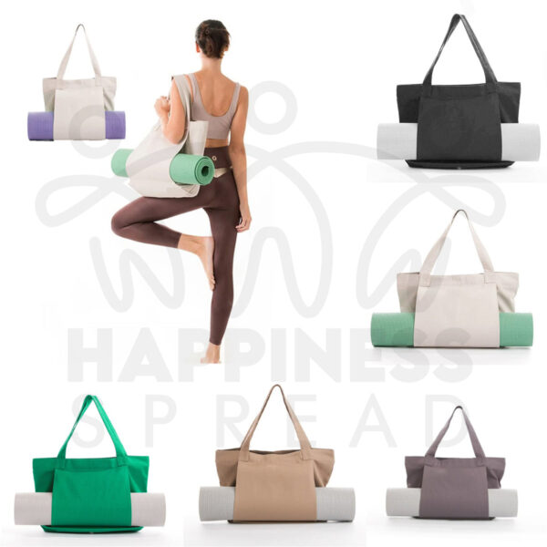 HPSP YOGA Mat Bags, I'm mostly peace, Love and Light And A Little Go F Yourself, - Christian Art Bag