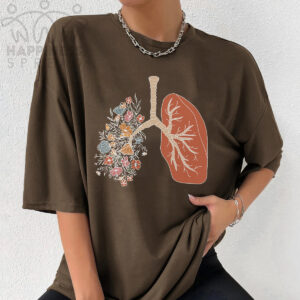 HPSP Anatomy Shirt, Floral Lover, Floral Lungs Anatomy Shirt, Healing Shirt, Internists Shirt, Unisex Shirt. - Christian Art Bag