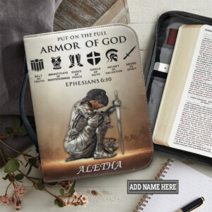 Christianartbag Bible Cover, Put On The Full Armor Of God Bible Cover, Personalized Bible Cover, Gifts For Women, Christmas Gift, CABBBCV01150823. - Christian Art Bag